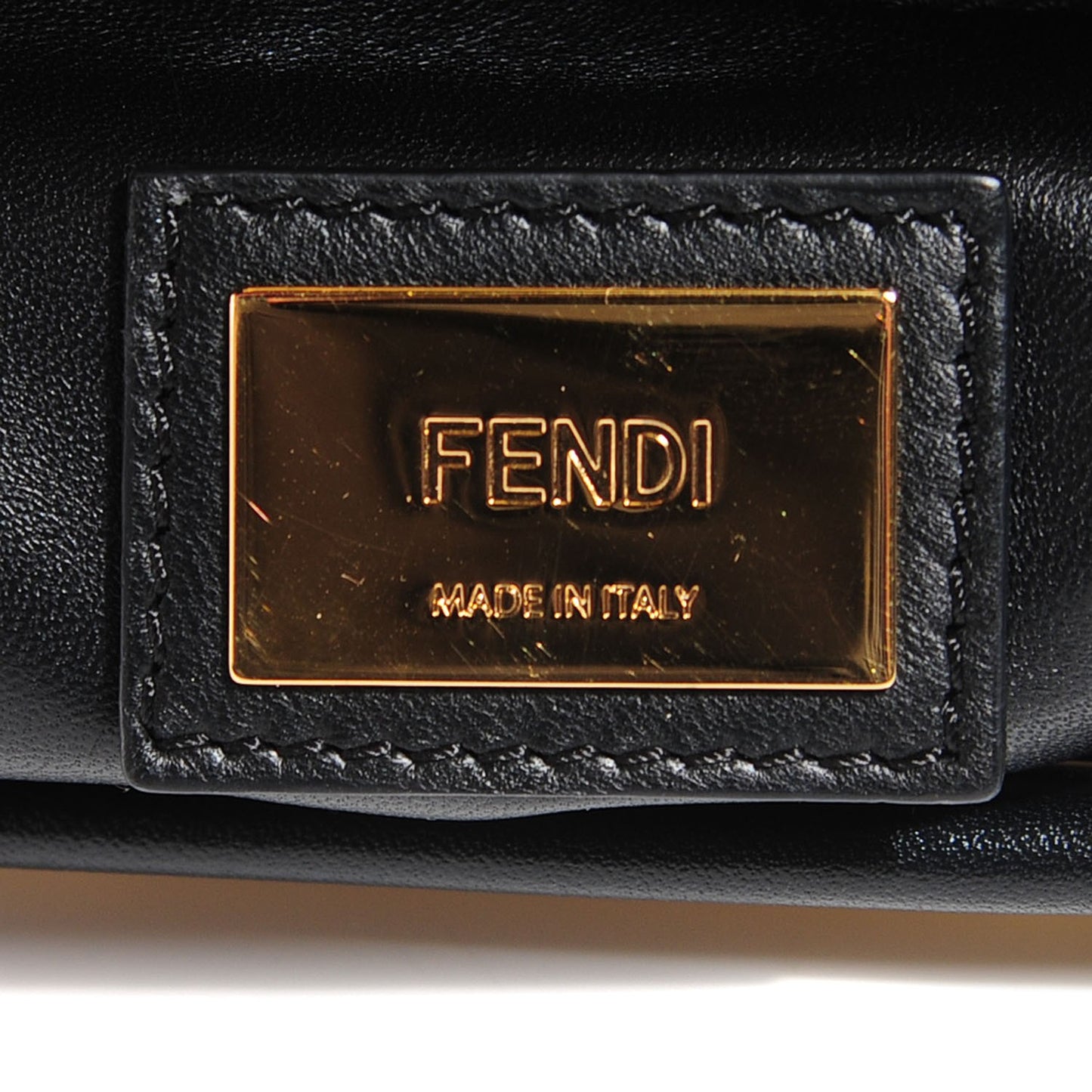 Vitello Morgan Shiny Nappa Medium Peekaboo Iconic Satchel Black