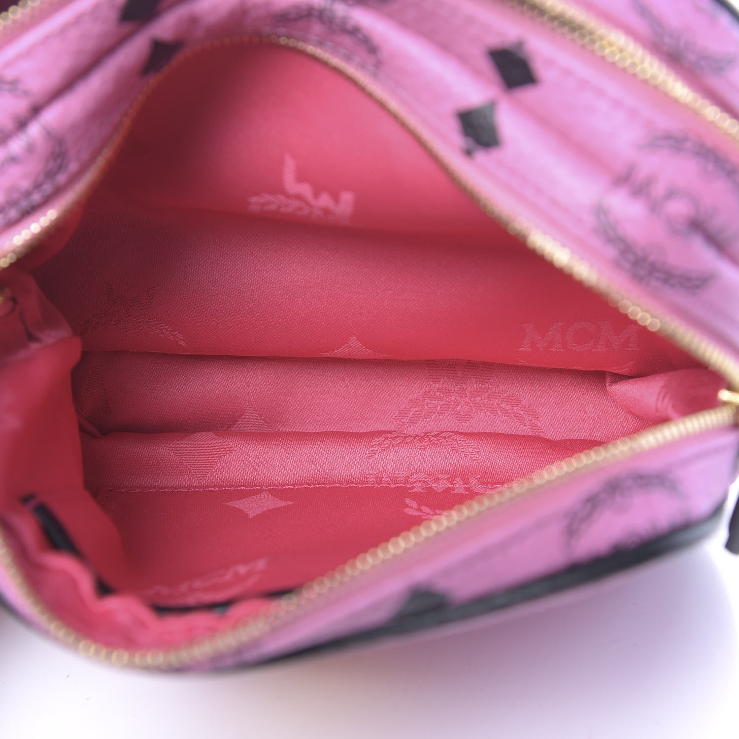 MCM Visetos Mini Camera Crossbody Bag Pink 5 of 10