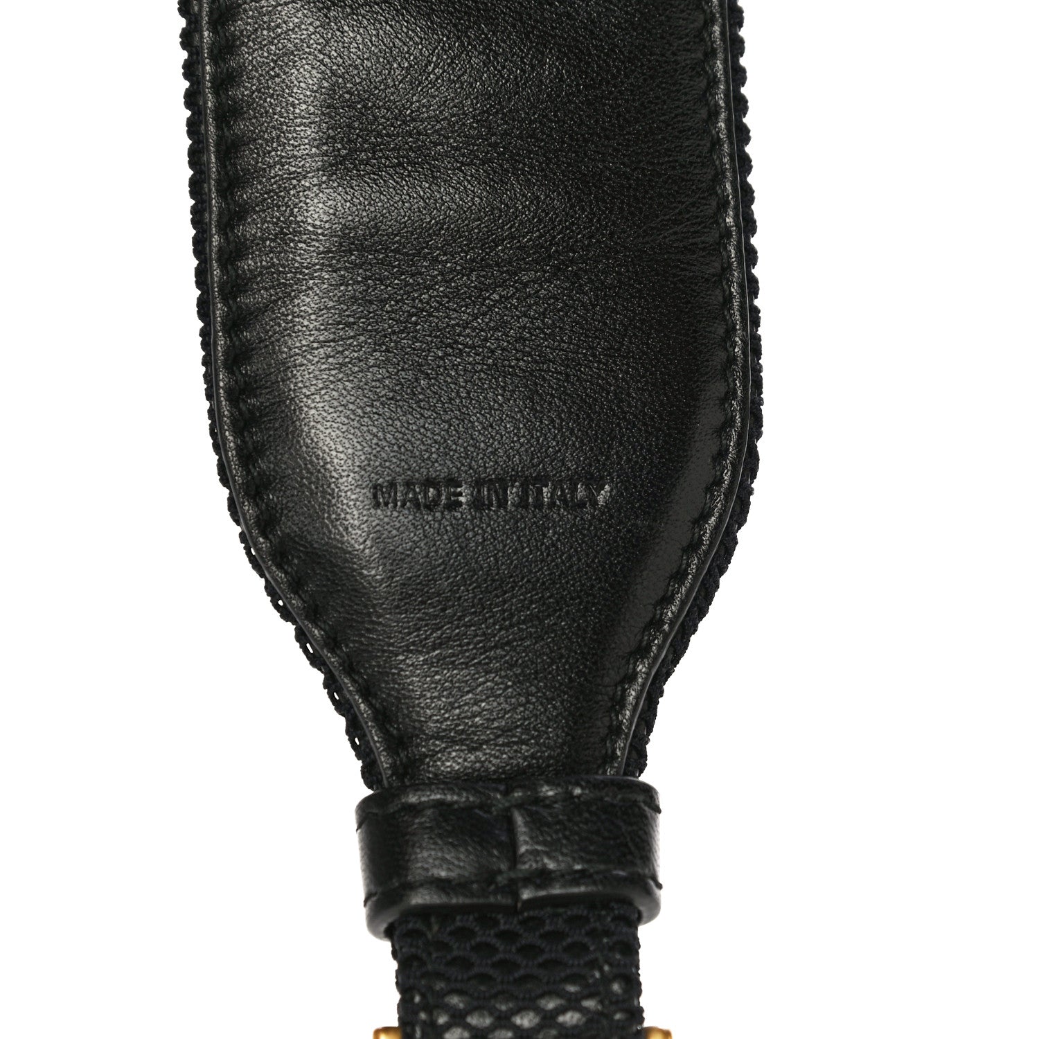 Christian Dior Lambskin Canvas Embroidered Shoulder Strap Black 6 of 6