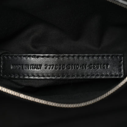 Balenciaga Metallic Crushed Calfskin Quilted Medium Crush Carry All Tote Bag Silver 7 of 10