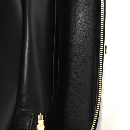 Chanel Calfskin Crocodile Embossed Crococo Exoticoco Vanity With Chain Black 5 of 11