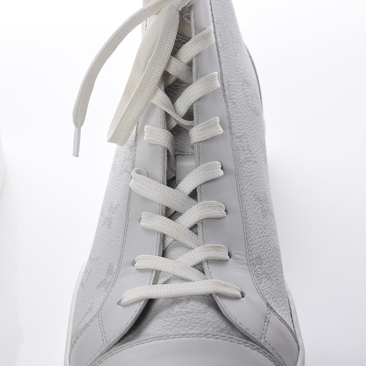 Monogram Match Up Sneakers 7.5 White