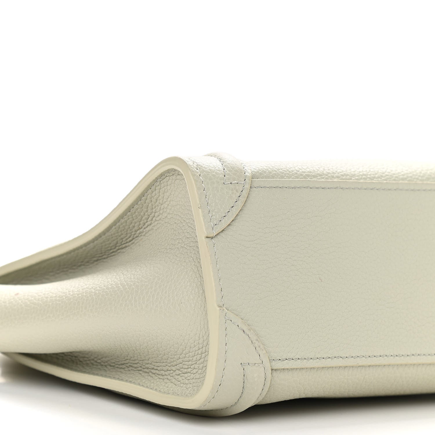 Celine Drummed Calfskin Nano Luggage Vert D'eau 9 of 11