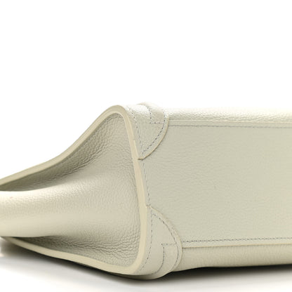 Celine Drummed Calfskin Nano Luggage Vert D'eau 9 of 11