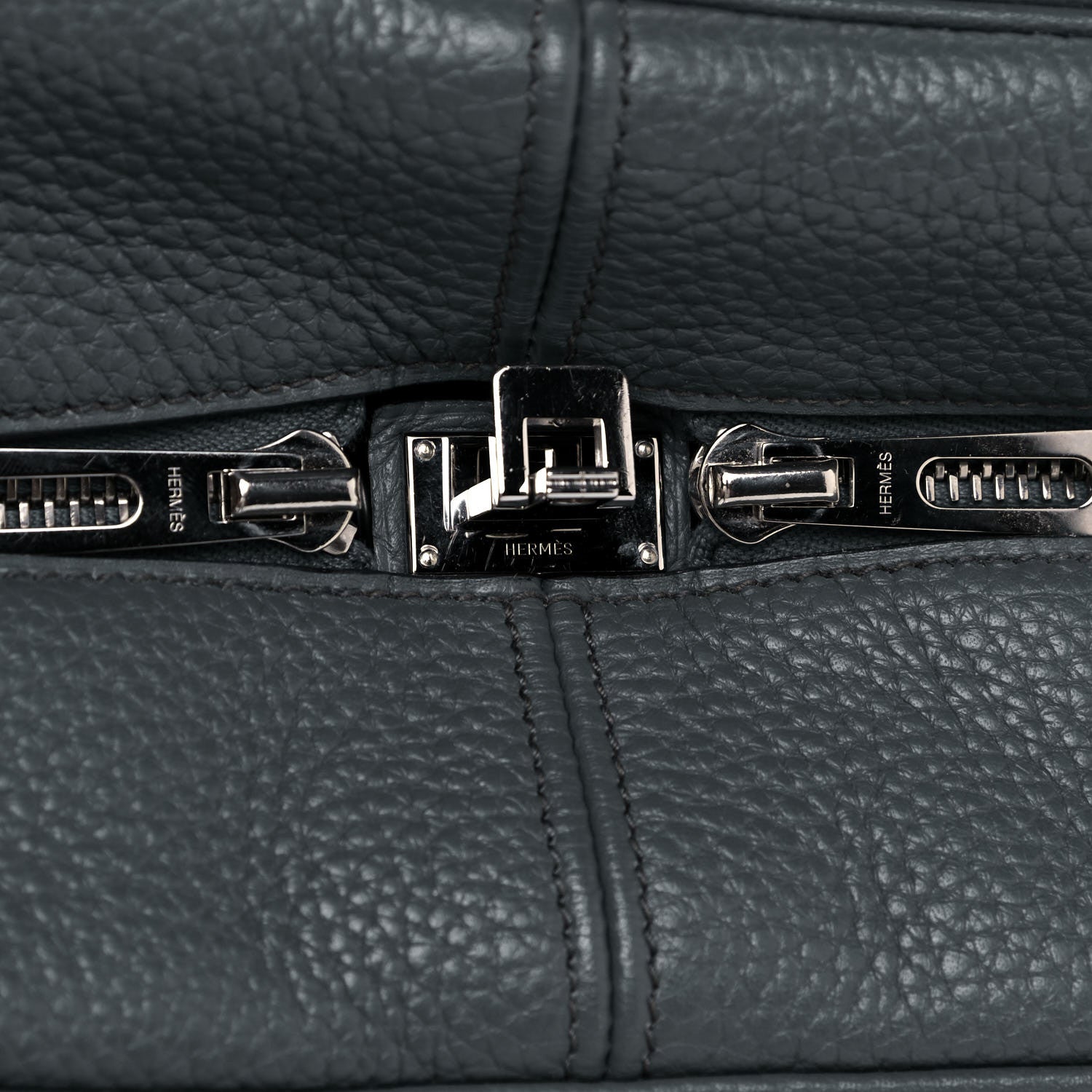 Hermes Taurillon Clemence Victoria II 35 Bleu Orage 10 of 14
