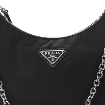 Prada Nylon Re-Edition 2005 Shoulder Bag Black 9 of 12
