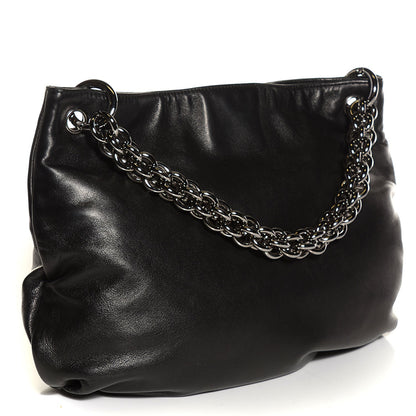 Chanel Lambskin Soft and Chain Small Hobo Black 3 of 7