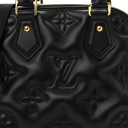 Louis Vuitton Calfskin Bubblegram Alma BB Black 7 of 8