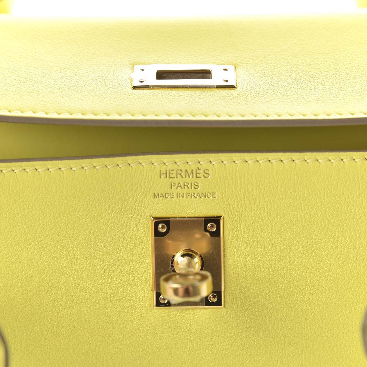 Hermes Swift Kelly Retourne 25 Lime 9 of 12