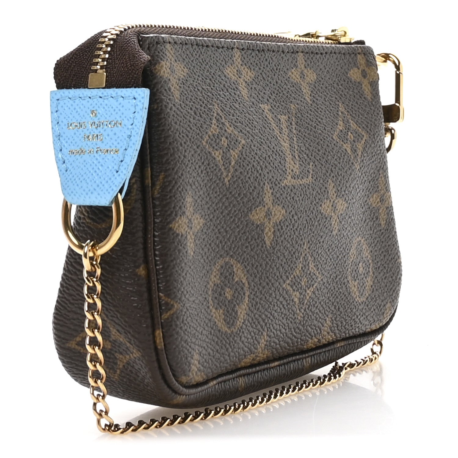 Louis Vuitton Monogram 2022 Christmas Animation Tokyo Mini Pochette Accessories Blue 3 of 8