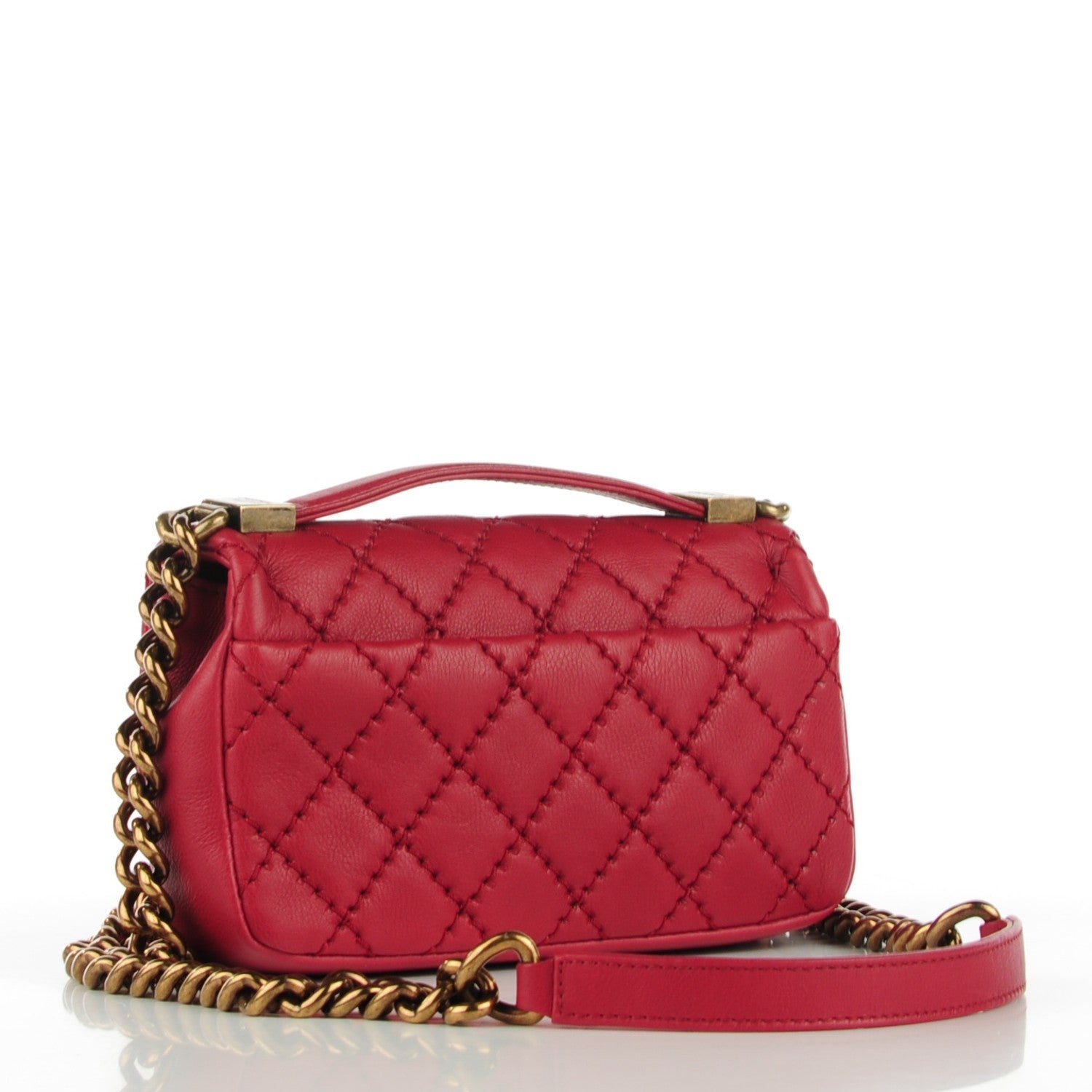 Chanel Calfskin Quilted Mini Urban Day Flap Red 3 of 8