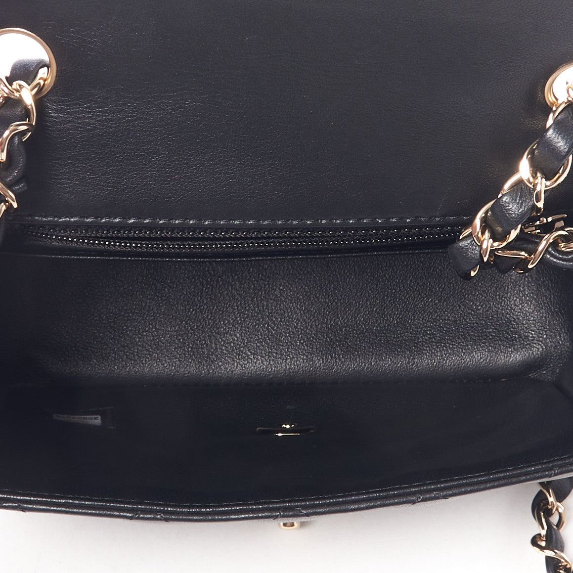 Chanel Lambskin Quilted Mini Square Flap Black 7 of 10