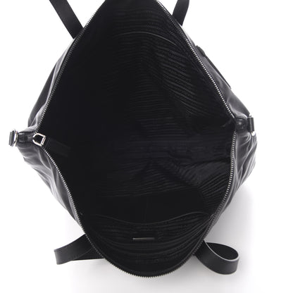 Prada Tessuto Nylon Character Shopping Tote Black 4 of 11