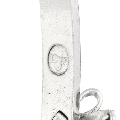 Christian Dior Enamel Bow Bracelet Silver Pink 4 of 5