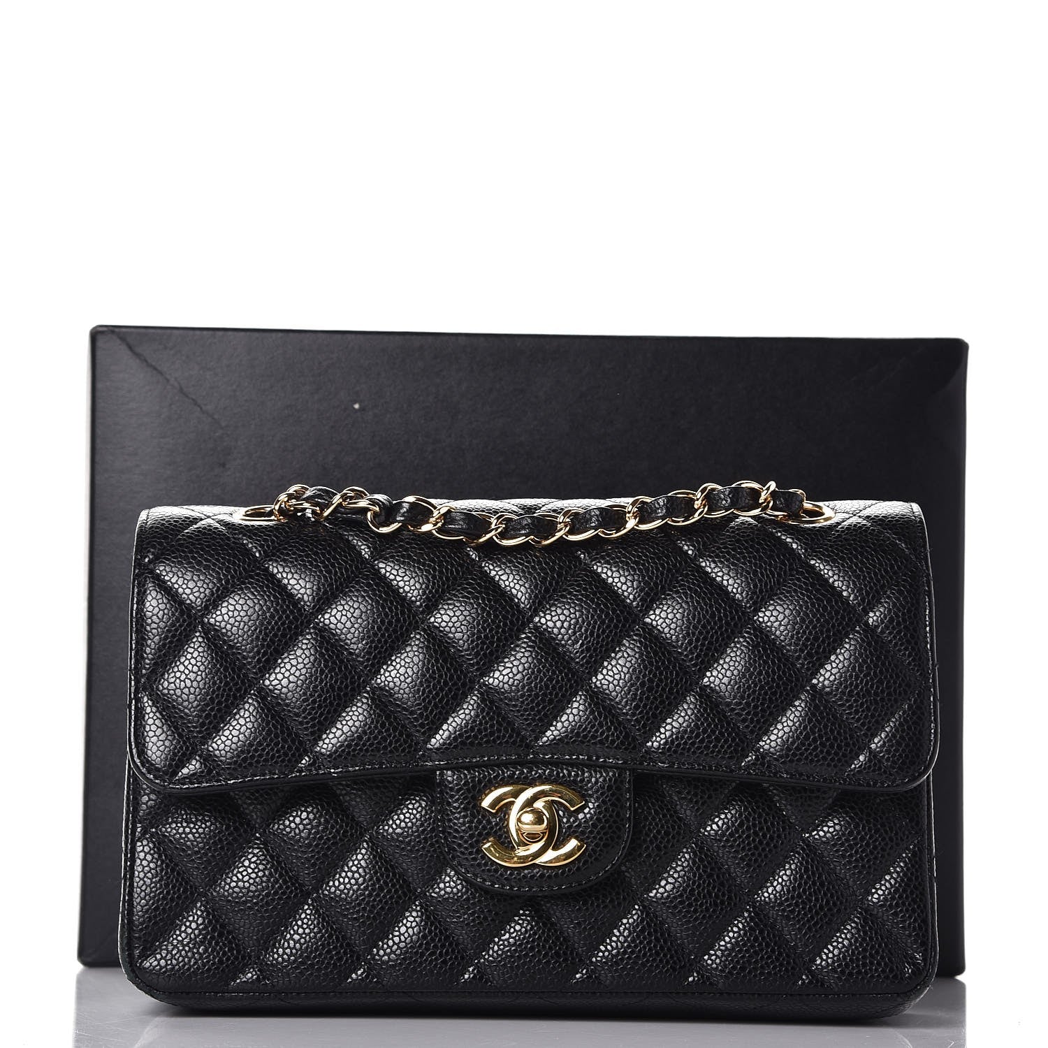 Chanel Caviar Quilted Small Double Flap Black 8 of 8