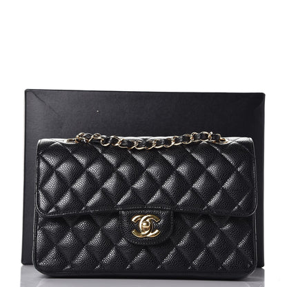 Chanel Caviar Quilted Small Double Flap Black 8 of 8