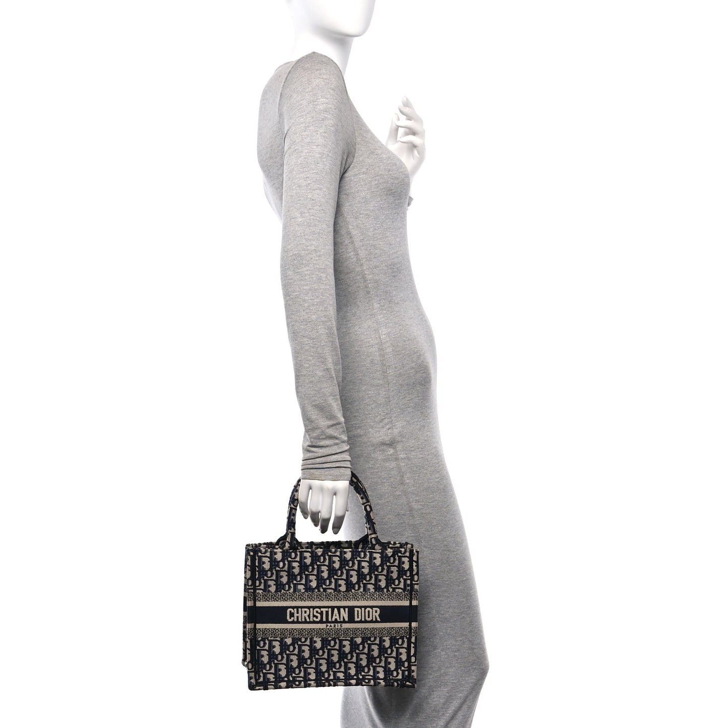 Oblique Small Book Tote Blue Multicolor