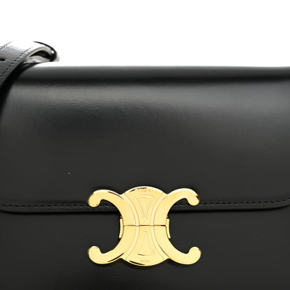 Celine Shiny Calfskin Teen Triomphe Black 8 of 10