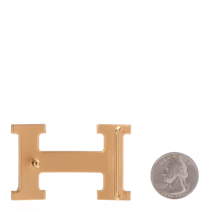 Hermes Brushed 32mm H Belt Buckle Gold 2 of 5