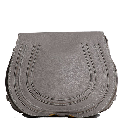 Chloe Calfskin Medium Marcie Round Crossbody Bag Cashmere Grey 1 of 9
