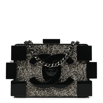 Chanel Plexiglass Crystal Lego Clutch Black 1 of 10