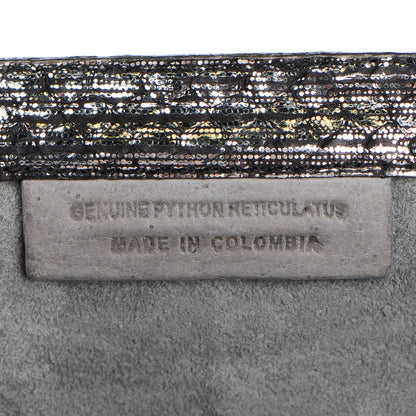 Nancy Gonzalez Python Razor Clutch Silver 7 of 7
