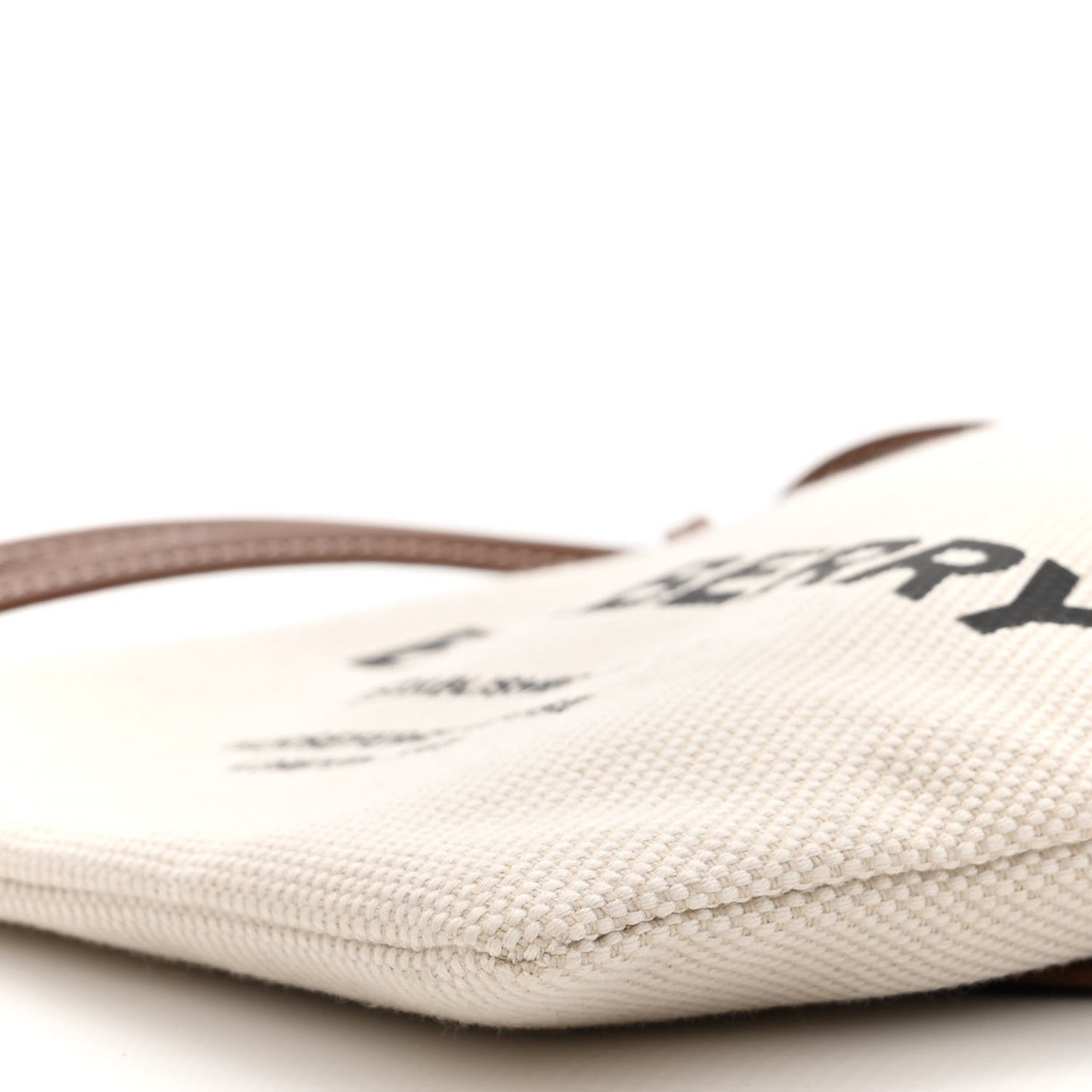 Canvas Smooth Calfskin Crossbody Pouch