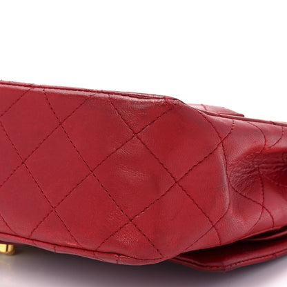 Chanel Lambskin Quilted Small Double Flap Red 12 of 14