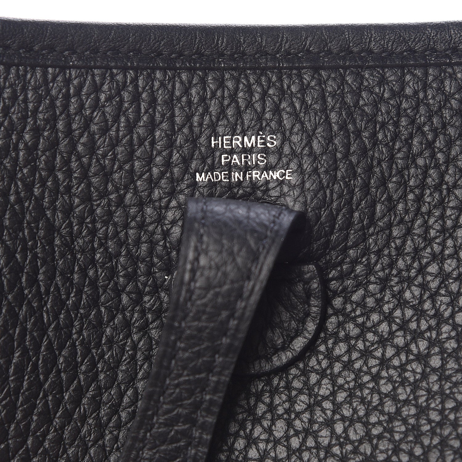 Hermes Taurillon Clemence Evelyne TPM Black 8 of 11