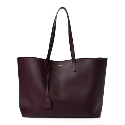 Saint Laurent Calfskin Large Shopping Tote Old Bordeaux 2 of 10