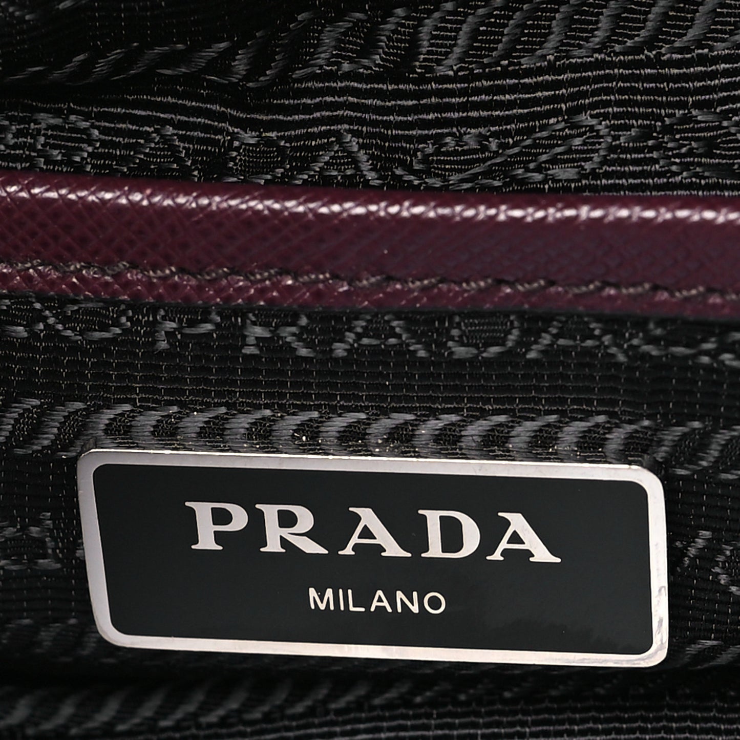 Nylon Vela Small Backpack Bordeaux Black