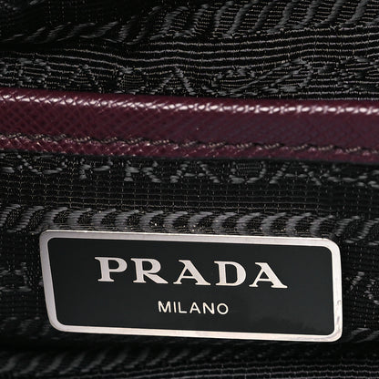 Prada Nylon Vela Small Backpack Bordeaux Black 6 of 10