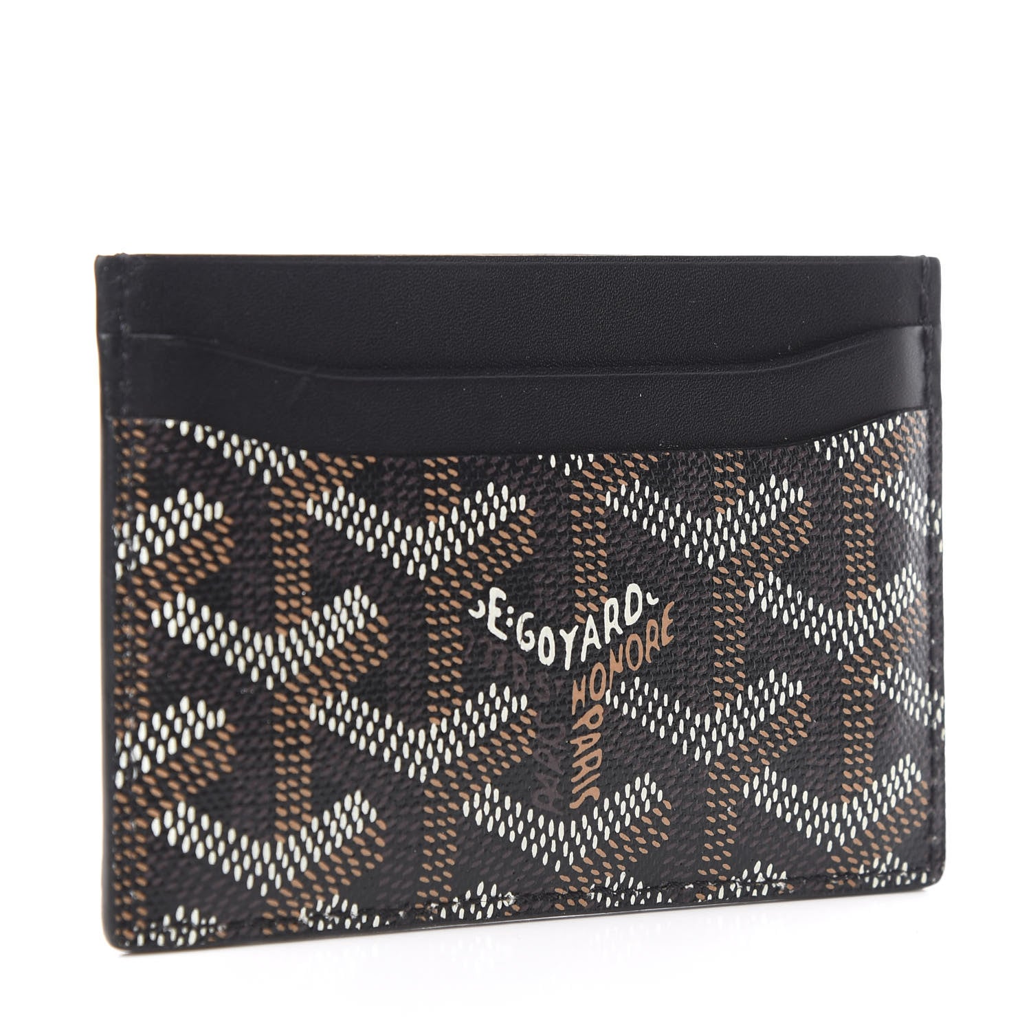 Goyard Goyardine Saint Sulpice Card Holder Black 3 of 6