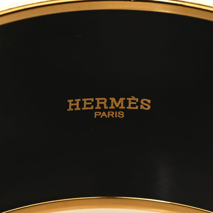 Hermes Enamel Printed Quadrige Extra Wide Bracelet 65 4 of 5