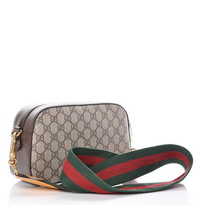 Gucci GG Supreme Monogram Web Neo Vintage Shoulder Bag Beige New Acero Crop 3 of 9