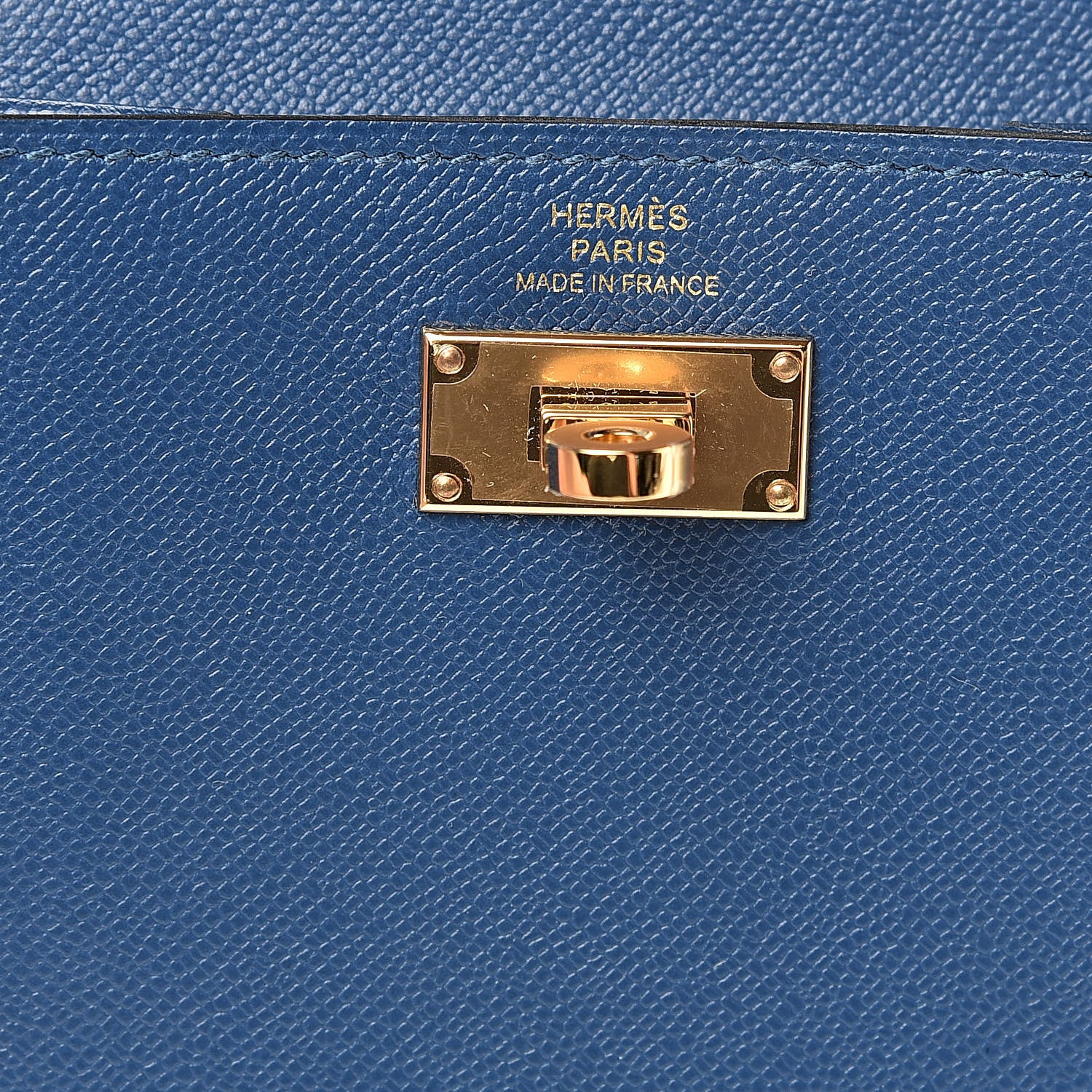 Hermes Madame Calfskin Kelly Pocket Compact Wallet Deep Bleu 6 of 8