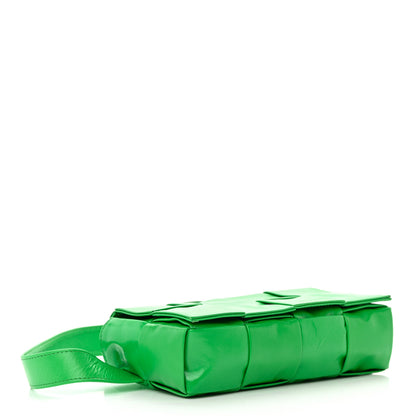 Bottega Veneta Paper Calfskin Intreccio Cassette Belt Bag Parakeet 4 of 13