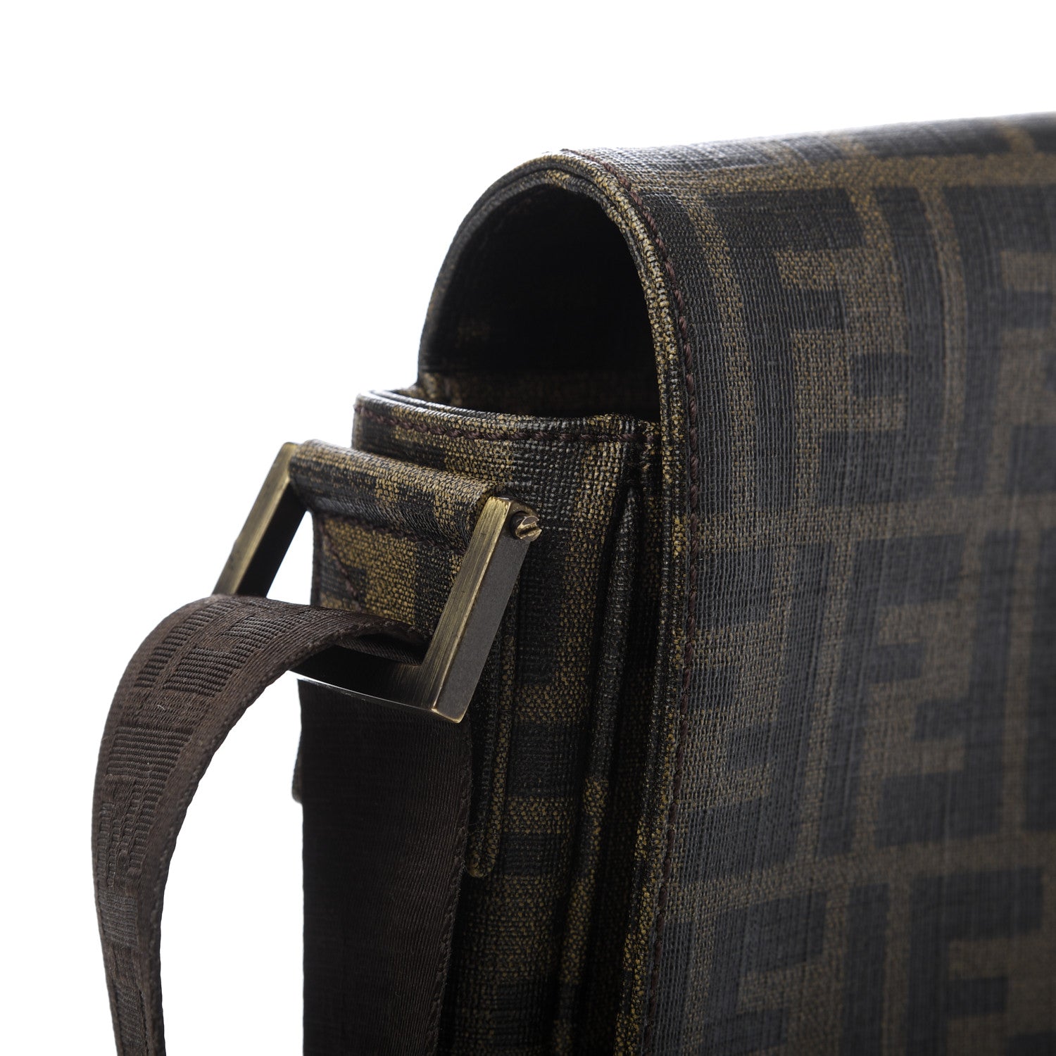 Fendi Zucca Spalmati Messenger Bag Tobacco 11 of 11