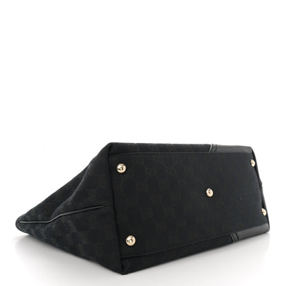 Gucci Monogram Medium New Britt Tote Black 4 of 10
