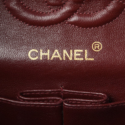 Chanel Lambskin Quilted Medium Double Flap Black 7 of 12