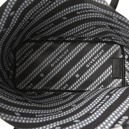 Givenchy Smooth Calfskin Wing Shopper Tote Black White 4 of 4
