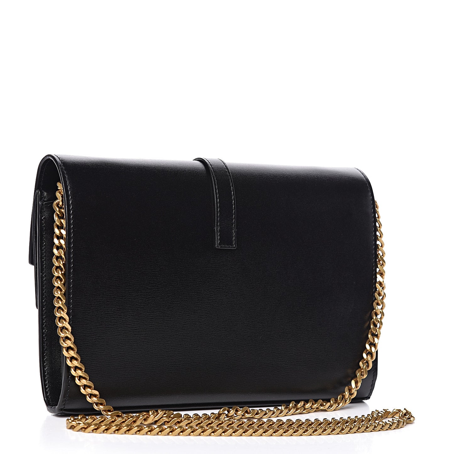 Smooth Calfskin Monogram Sulpice Chain Wallet Black