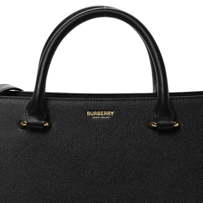 Burberry Calfskin Mega Check Small Banwell Tote Black 7 of 10