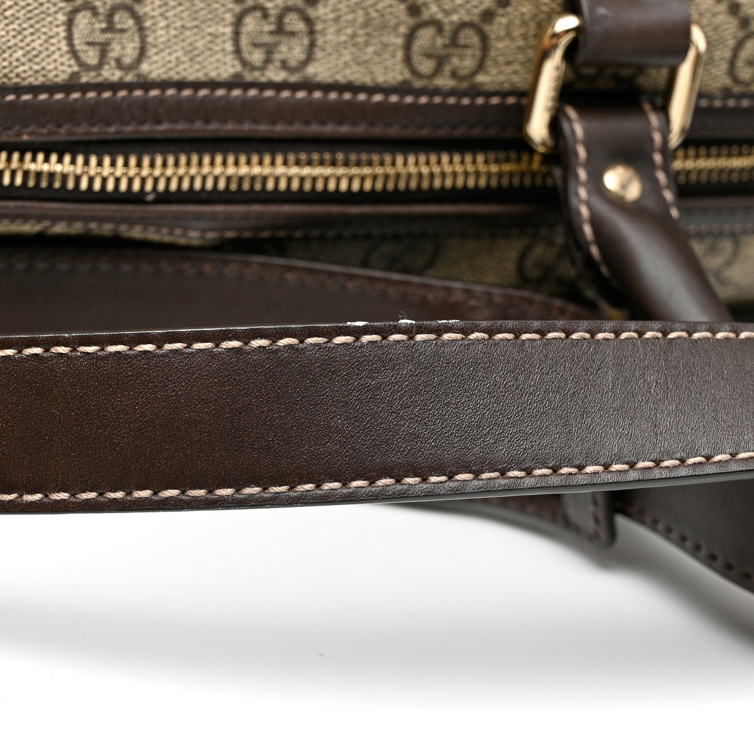 Gucci GG Plus Monogram Medium Carry On Duffle Bag Brown 11 of 12