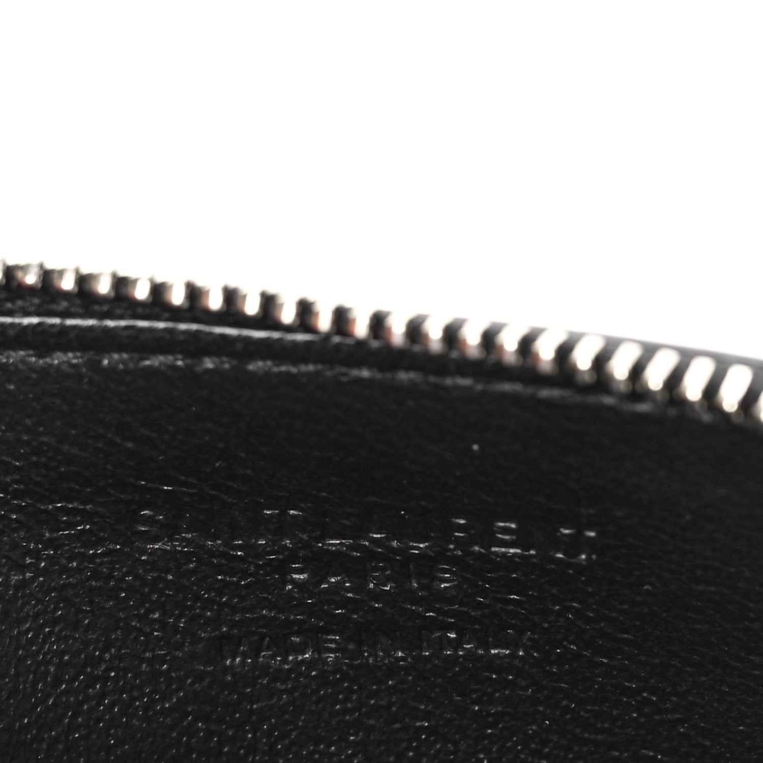 Saint Laurent Grained Calfskin 5 Fragments Zip Pouch Card Holder Black 6 of 9