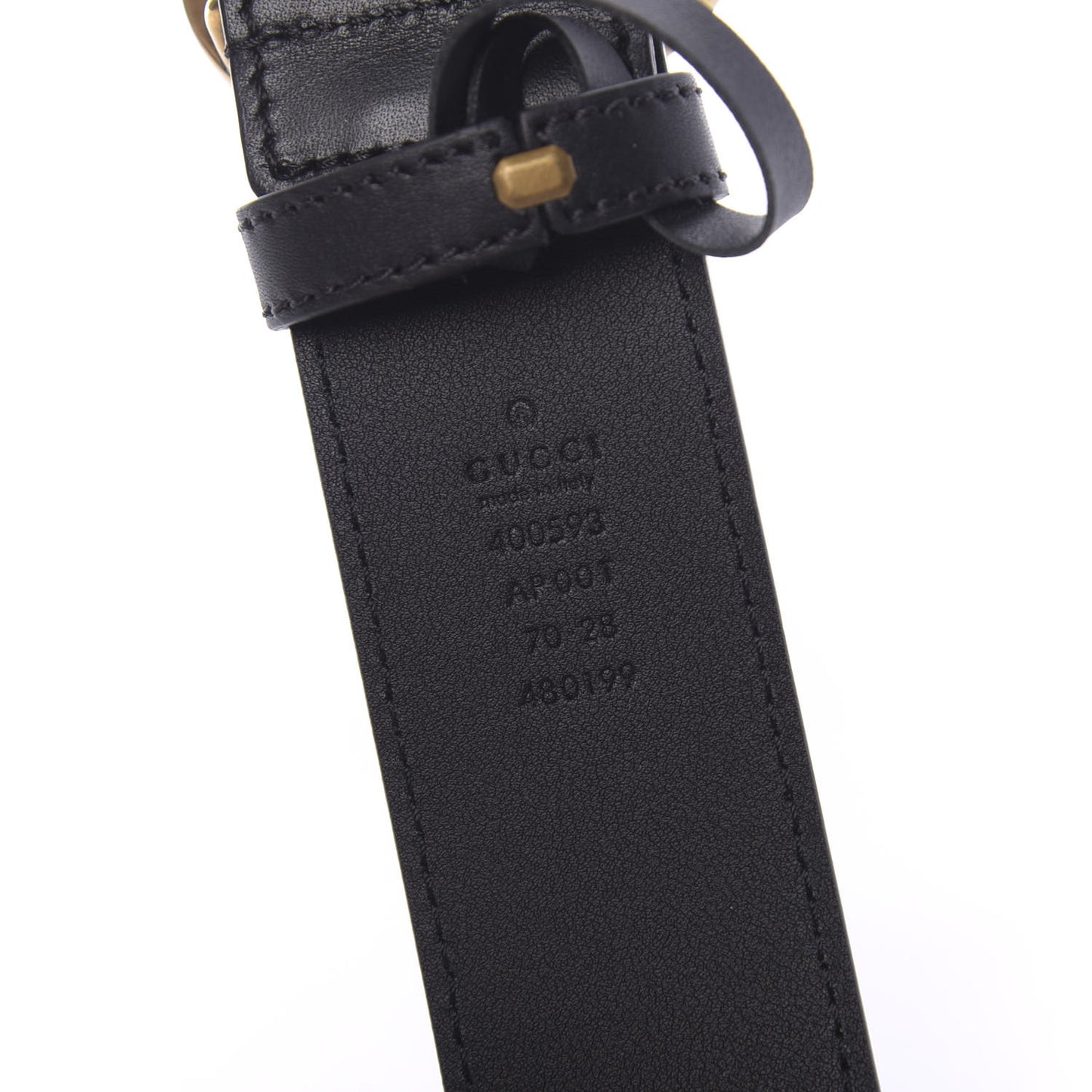 Calfskin Double G 40mm Belt 70 28 Black