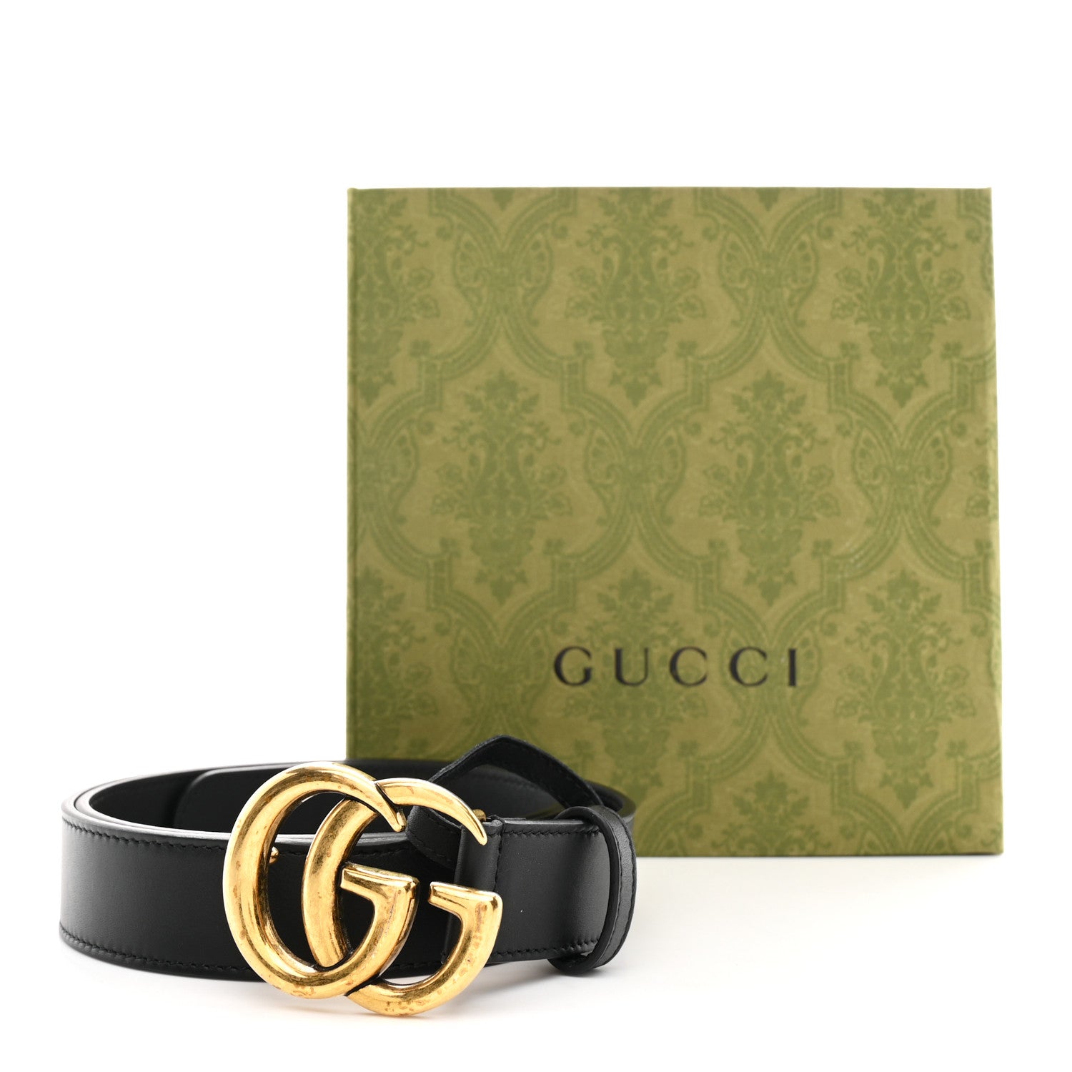 Gucci Calfskin Double G 30mm Belt 90 36 Black 6 of 6