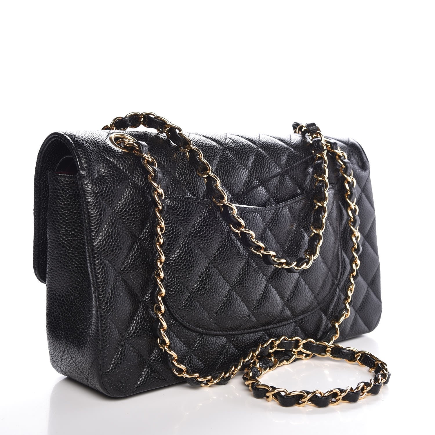 Chanel Caviar Quilted Medium Double Flap Black 3 of 8