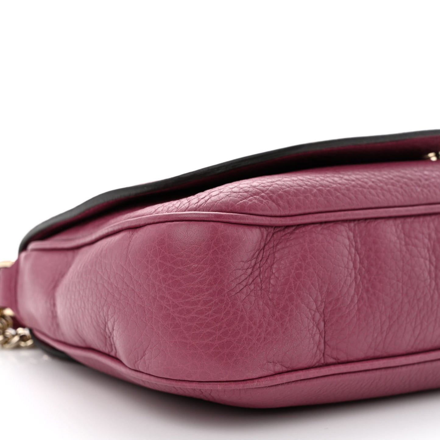 Pebbled Calfskin Medium Soho Flap Crossbody Peonia Flower