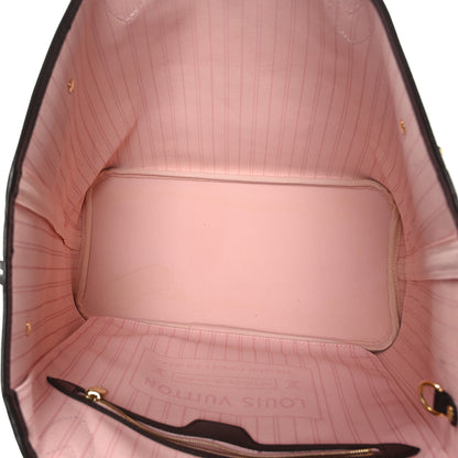 Louis Vuitton Damier Ebene Neo Neverfull MM Rose Ballerine 5 of 9